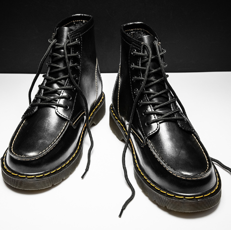 Men's High-Top Cowhide Martin Boots