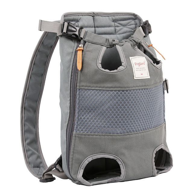 Striped Mesh Dog Backpack