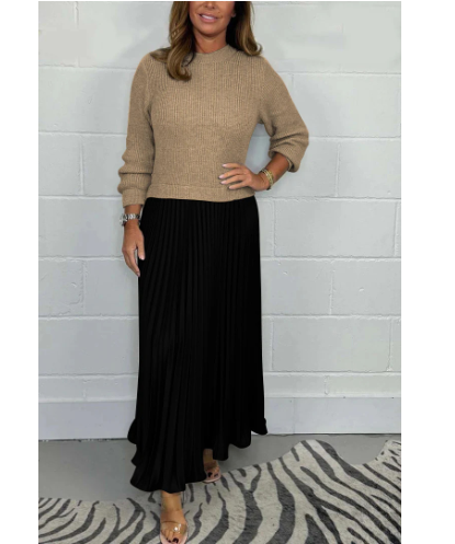 Alice Long Jumper with Pleated Skirt Dress