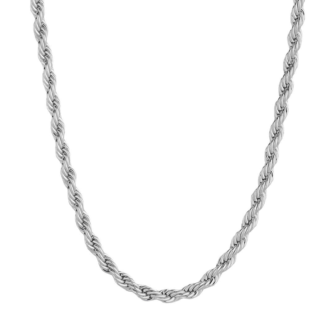 18K Gold Plated Stainless Steel Twist Chain Necklace