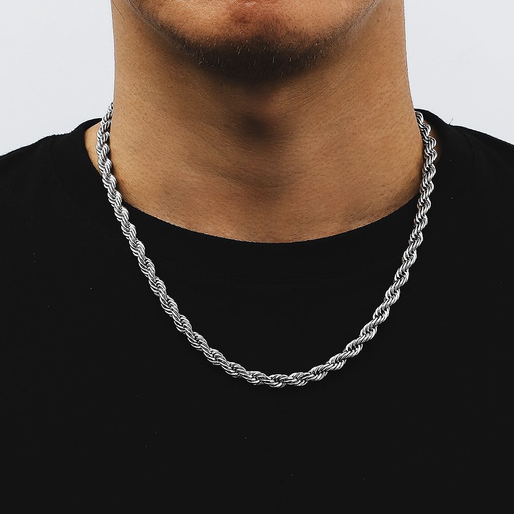18K Gold Plated Stainless Steel Twist Chain Necklace