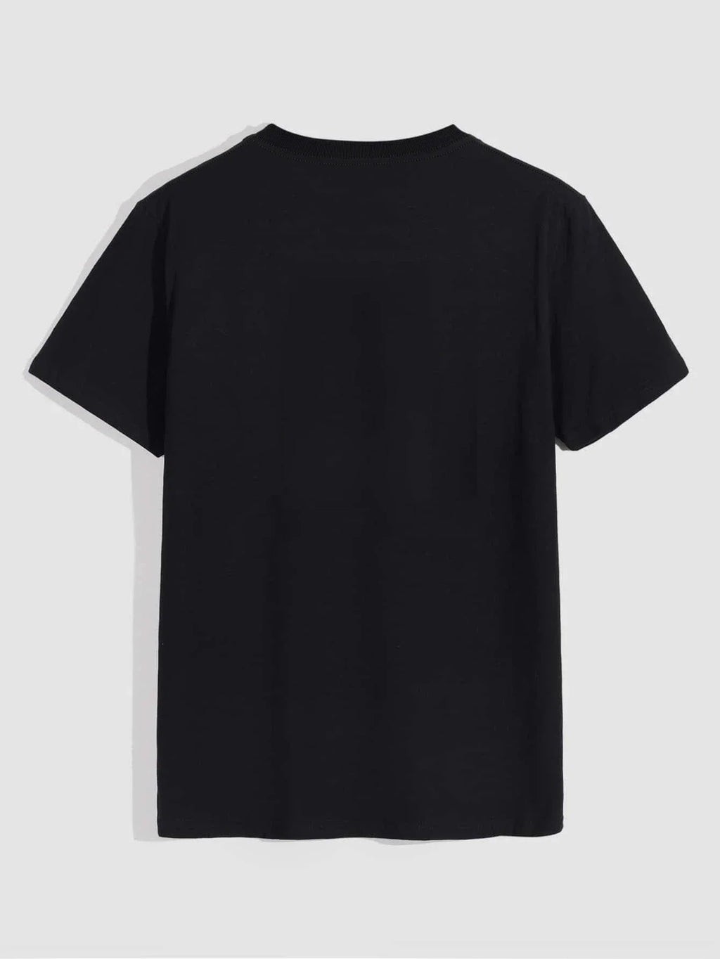 Men's Casual Crew Neck Rose Print T-Shirt
