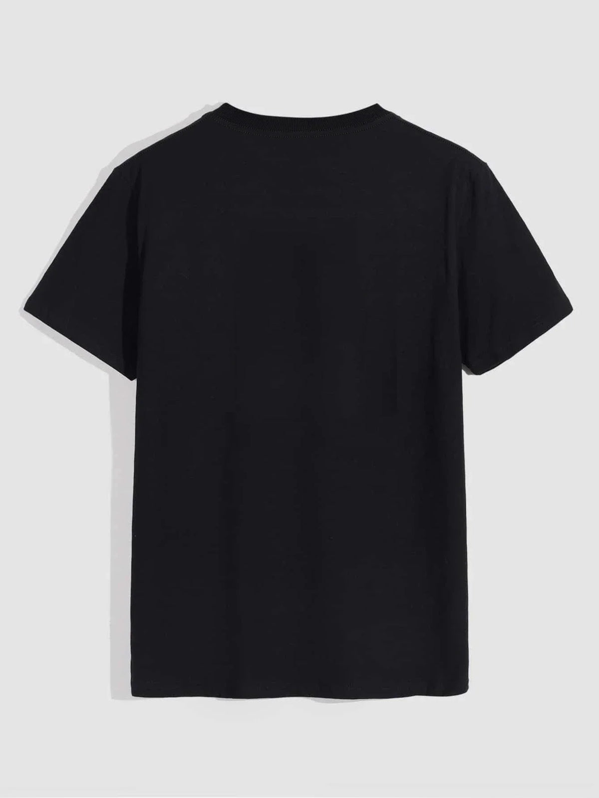 Men's Casual Crew Neck Rose Print T-Shirt