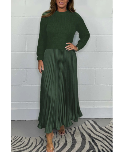 Alice Long Jumper with Pleated Skirt Dress