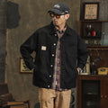 Men's Cotton Lapel Vintage Cargo Jacket
