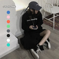 Drop Shoulder Letter Pullover Hoodie