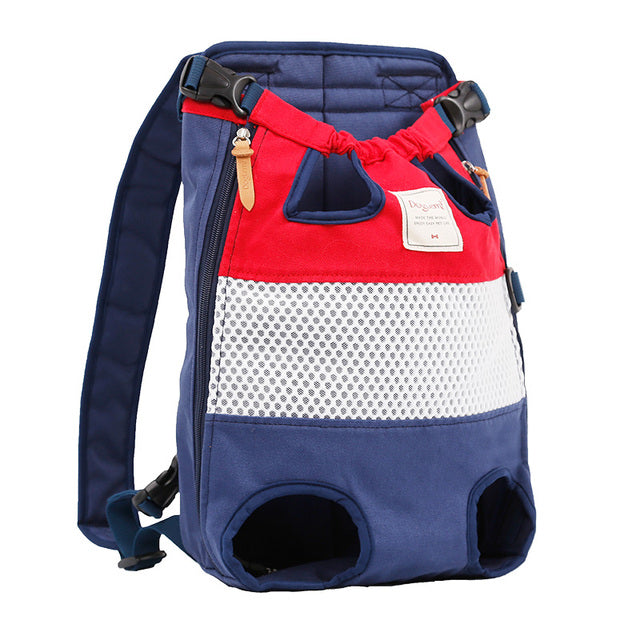 Striped Mesh Dog Backpack